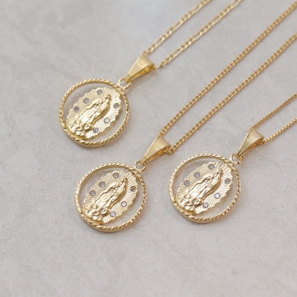 Virgin Mary Necklace | 18k Gold Filled - Picture 2 of 6
